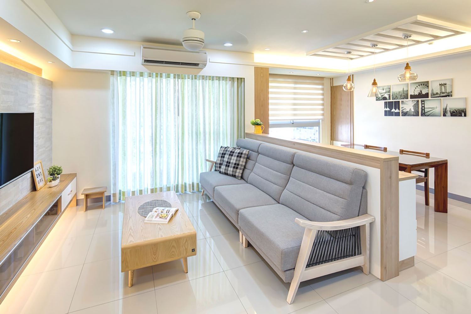 矮牆區隔空間降低視覺壓迫保留格局區隔