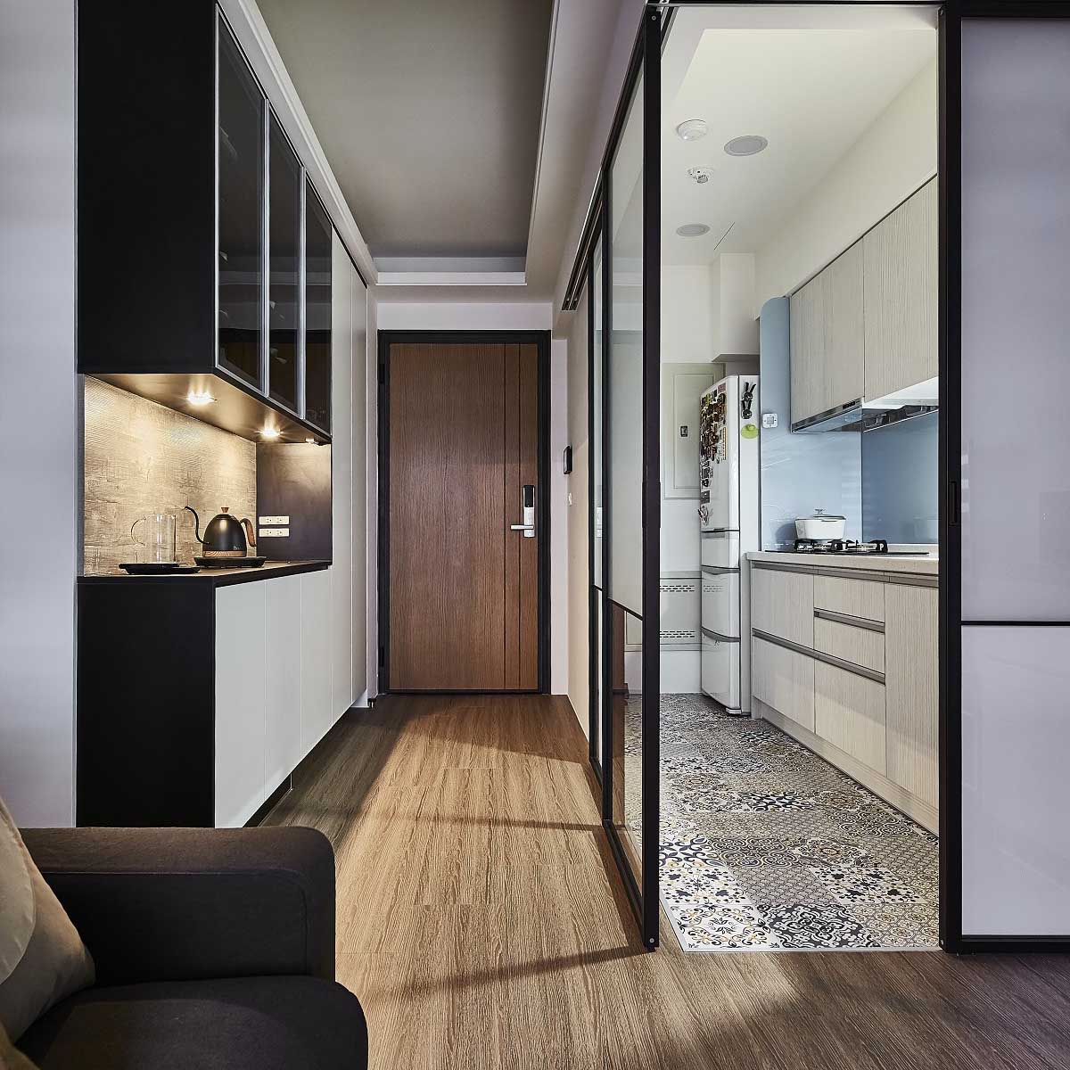 小坪數長形格局範例設計;