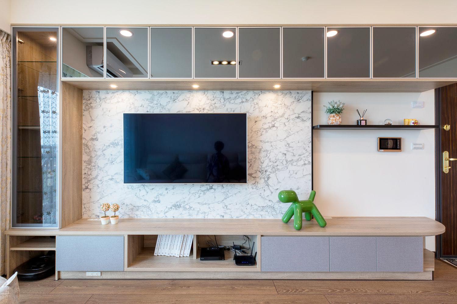 電視牆頂櫃／吊櫃範例;